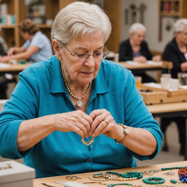 Quels sont les bienfaits des ateliers de création de bijoux pour la motricité fine et la créativité des seniors ?